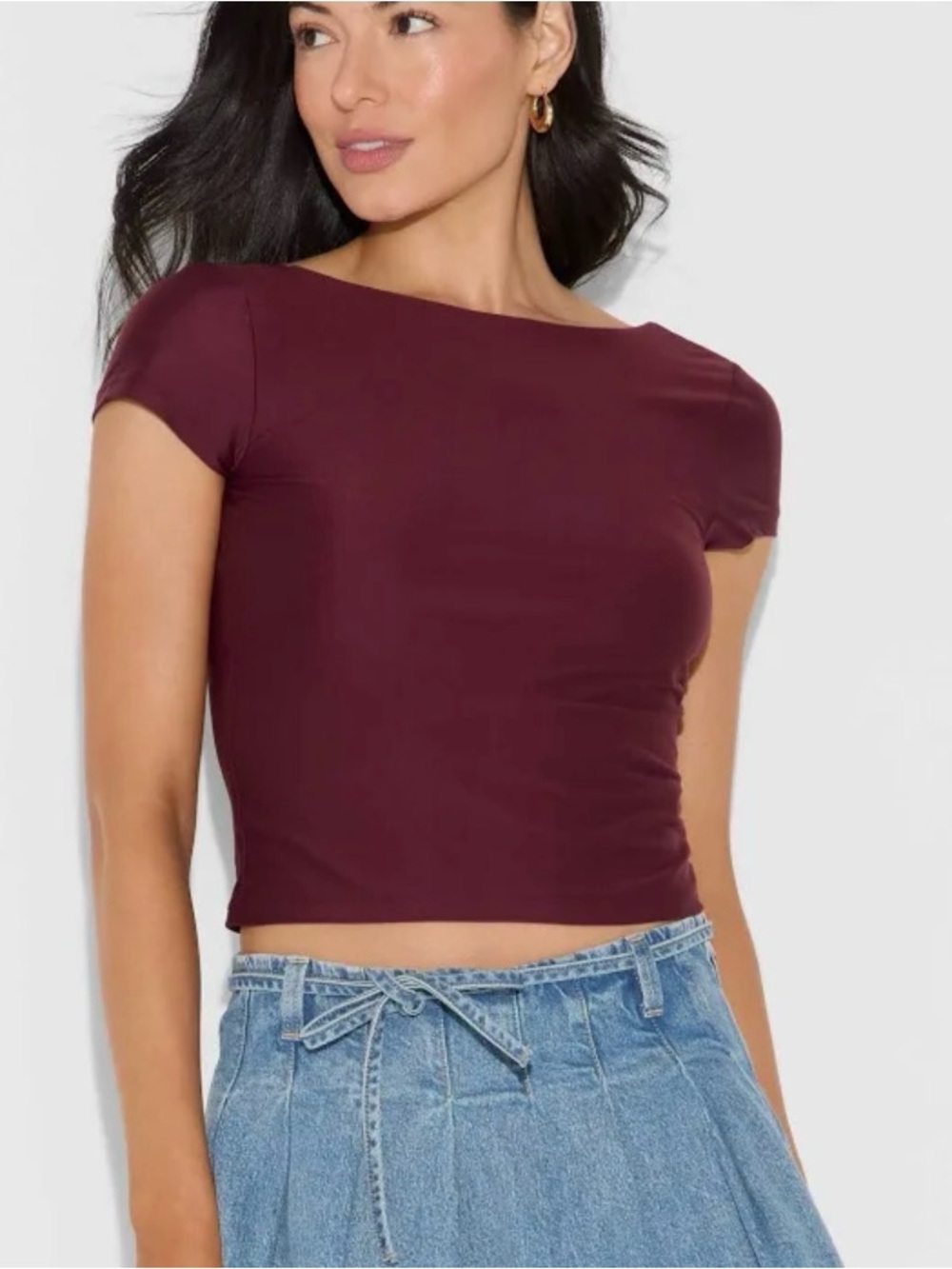 Women's Wild Fable Tops Wild Fable Short Sleeve Boatneck Top